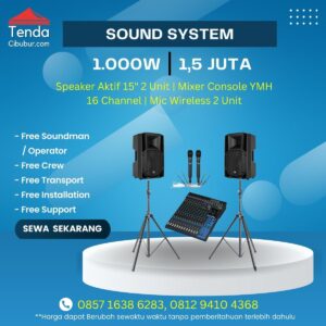 Sewa Sound System 1000 W