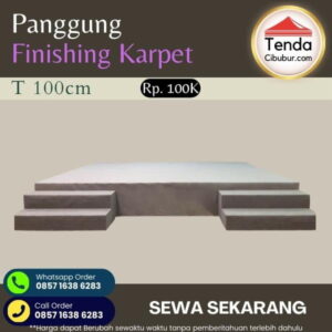 Sewa Panggung T 100 cm Modul Finishing Karpet