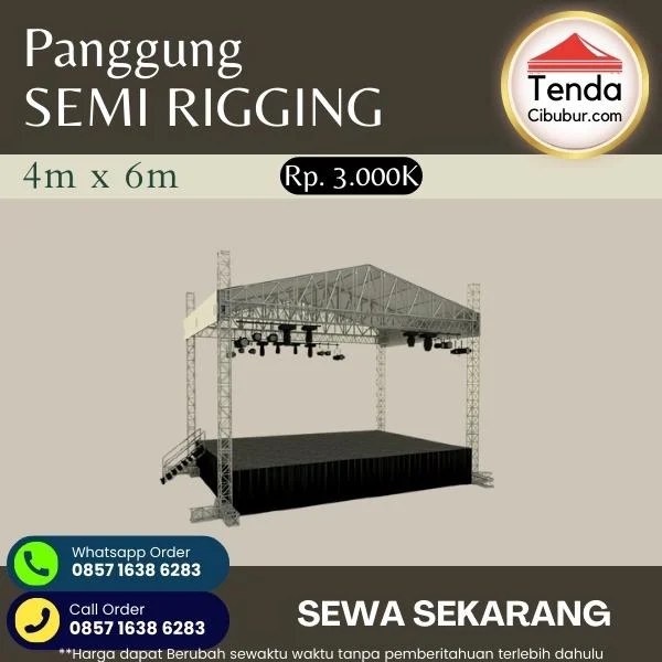 Sewa Panggung 4x6 Semi Rigging