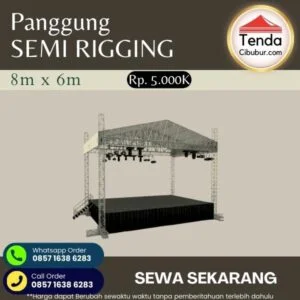 Sewa Panggung 8x6 Semi Rigging