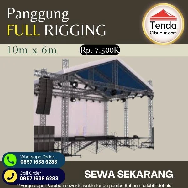 Sewa Panggung 10x6 Full Rigging