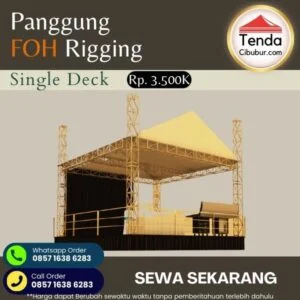 Sewa Panggung FOH Single Deck Rigging