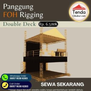 Sewa Panggung FOH Double Deck Rigging