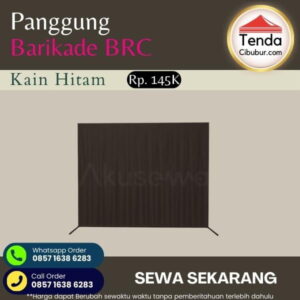 Sewa Barikade BRC Kain Hitam