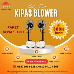 Paket Sewa 10 Unit Kipas Angin Air Blower