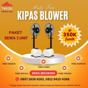 Sewa 3 Unit Kipas Angin Air Blower