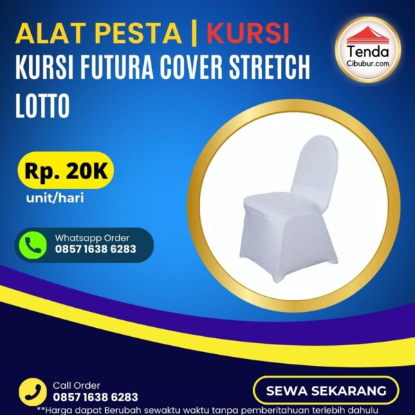 Sewa Kursi Futura Cover Strecth Lotto