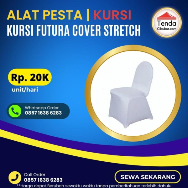 Sewa Kursi Futura Cover Strecth Putih