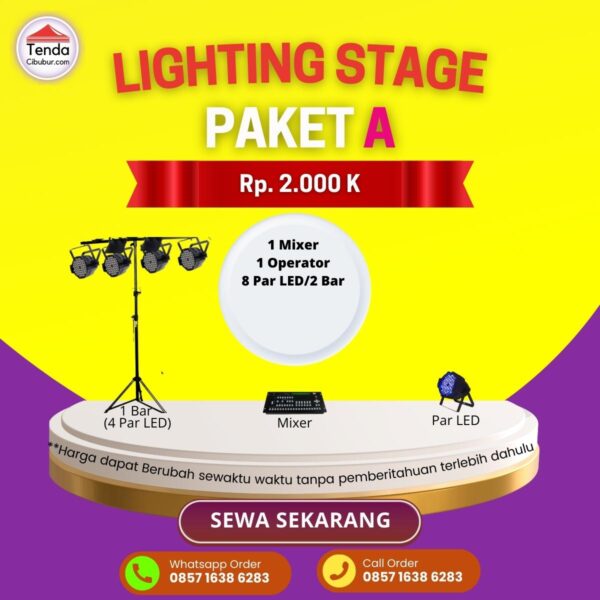 Sewa Lighting Stage Paket A