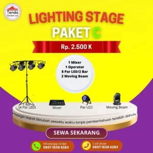 Sewa Lighting Stage Paket C