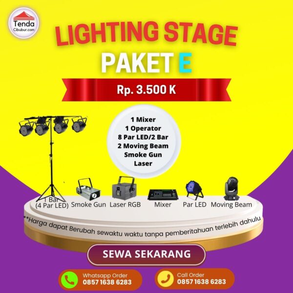 Sewa Lighting Stage Paket E