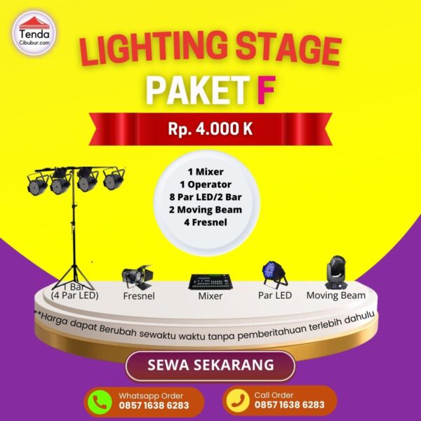 Sewa Lighting Stage Paket F