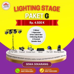 Sewa Lighting Stage Paket G