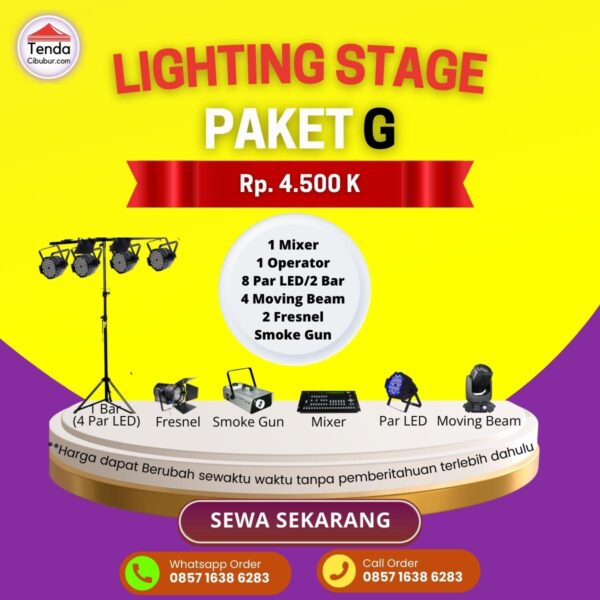 Sewa Lighting Stage Paket G