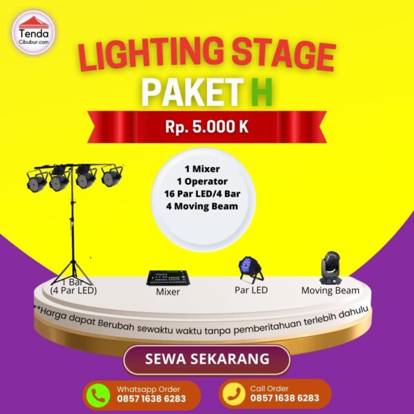 Sewa Lighting Stage Paket H