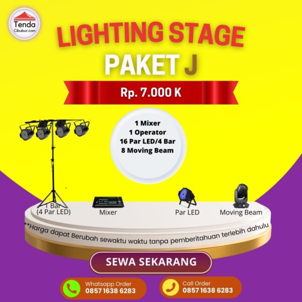 Sewa Lighting Stage Paket J