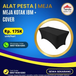 Sewa Meja Kotak IBM + Cover