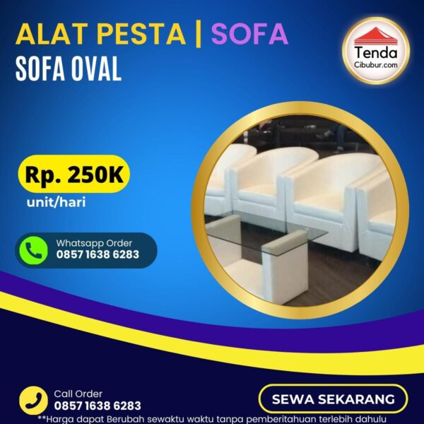 Sewa Sofa Oval