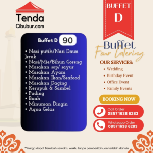 Buffet Paket D dari Tendacibubur.com: Sajian Mewah untuk Acara Istimewa Anda