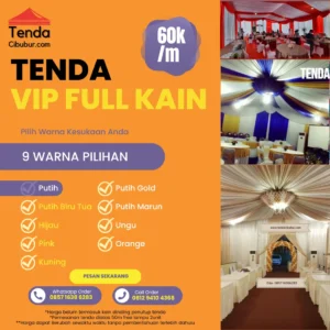 Sewa Tenda VIP Full Kain